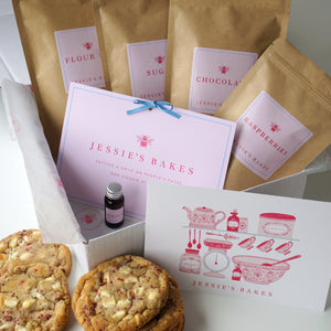 White Chocolate & Raspberry Cookie Kit