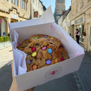 Freshly Baked Smartie Chocolate Cookies - 6 or 12