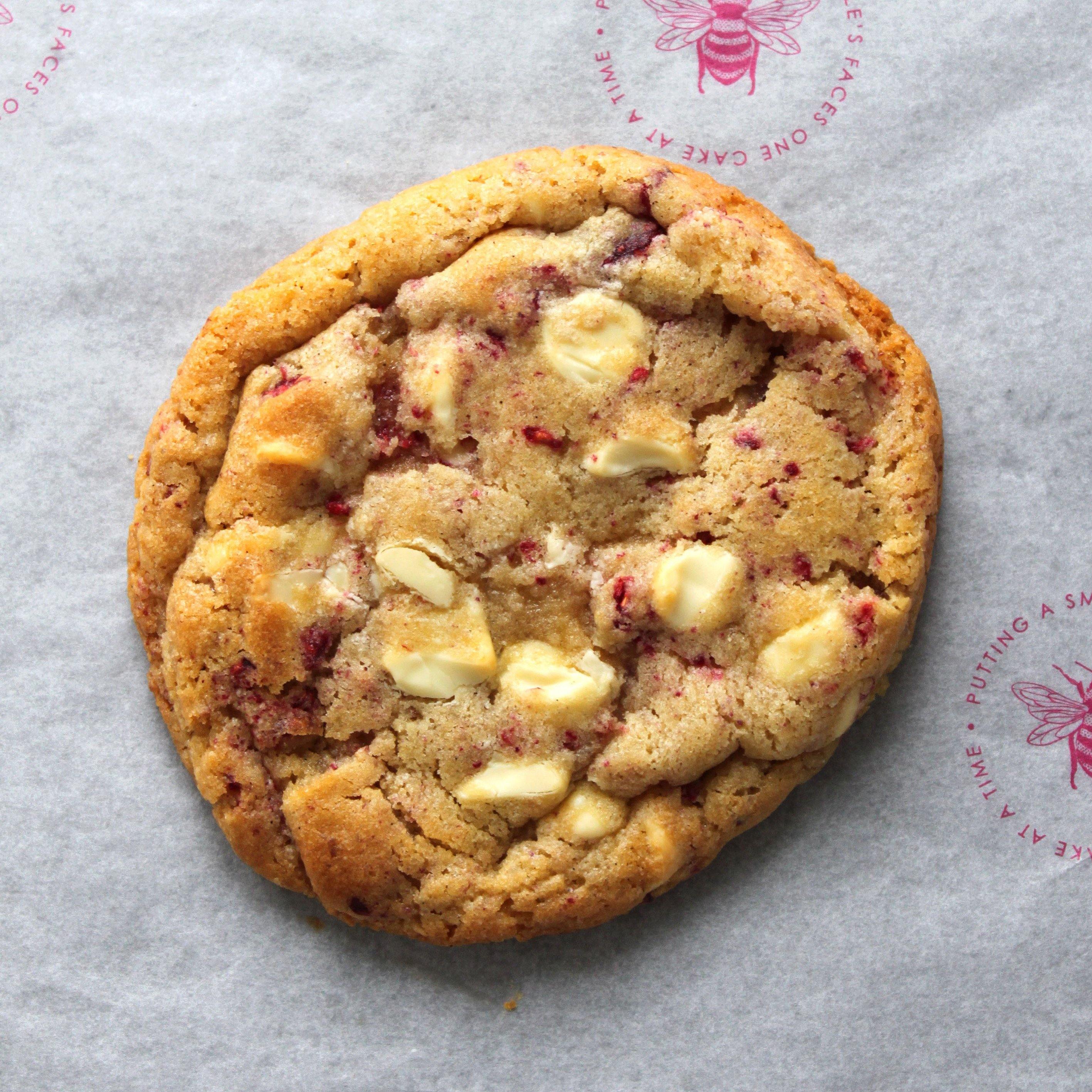 Freshly Baked White Chocolate & Raspberry Cookies - 6 - Jessie's Bakes